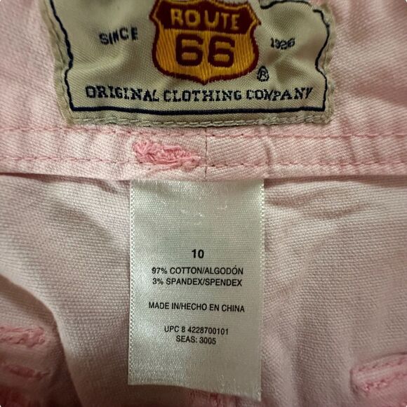 Route 66 ~ Womens Pink Capri Pants ~ size 10 ~ Button detailing on Pant legs - Picture 8 of 12